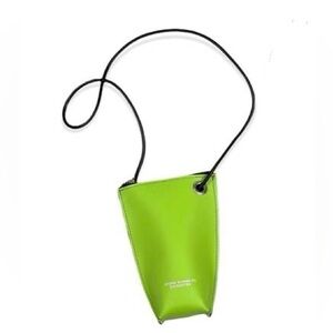 Kozha Numbers Quickie Bag Crossbody Leather Lime Green